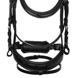 Brida con cabezada anatómica Equestro y muserola acolchada Negro Brida con cabezada anatómica Equestro y muserola acolchada Negro