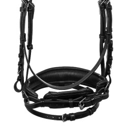 Brida con cabezada anatómica Equestro y muserola acolchada Negro Brida con cabezada anatómica Equestro y muserola acolchada Negro