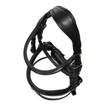 Brida con cabezada anatómica Equestro y muserola acolchada Negro Brida con cabezada anatómica Equestro y muserola acolchada Negro