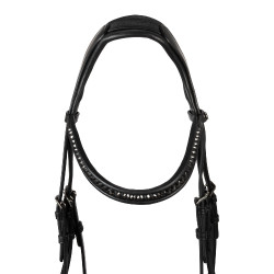 Brida Supreme Hemelite de doma con riendas de goma Negro Brida Supreme Hemelite de doma con riendas de goma Negro