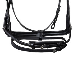 Brida Supreme Hemelite de doma con riendas de goma Negro Brida Supreme Hemelite de doma con riendas de goma Negro