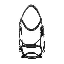 Brida Supreme con muserola anatómica curvada Negro