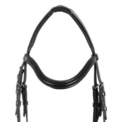 Brida Supreme con muserola anatómica curvada Negro