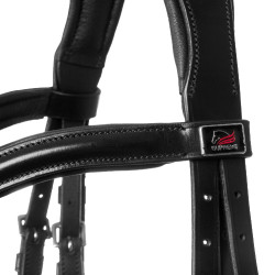 Brida Supreme con muserola anatómica curvada Negro