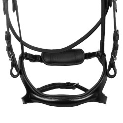 Brida Supreme con muserola anatómica curvada Negro