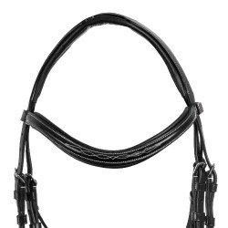 Brida mexicana Supreme con muserola anatómica Negro