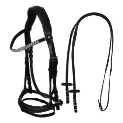 Brida de equitación Equestro Softy Cover anatómica Brida de equitación Equestro Softy Cover anatómica