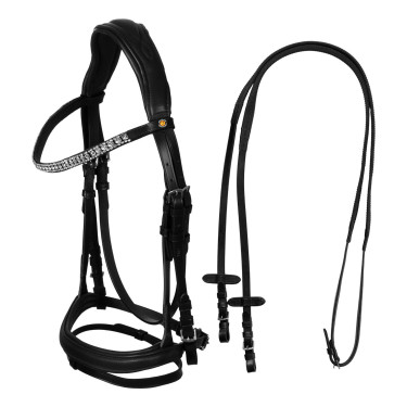 Brida de equitación Equestro Softy Cover anatómica Brida de equitación Equestro Softy Cover anatómica