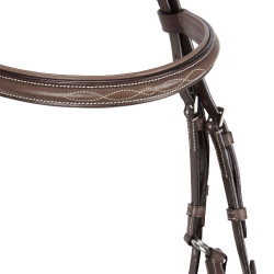 Brida Equestro con muserola mexicana y borreguillo sintético Marrón oscuro Marrón Brida Equestro con muserola mexicana y borreguillo sintético Marrón oscuro Marrón