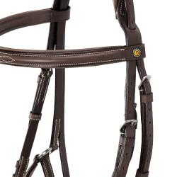 Brida Equestro con muserola mexicana y borreguillo sintético Marrón oscuro Marrón Brida Equestro con muserola mexicana y borreguillo sintético Marrón oscuro Marrón