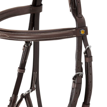 Brida Equestro con muserola mexicana y borreguillo sintético Marrón oscuro Marrón Brida Equestro con muserola mexicana y borreguillo sintético Marrón oscuro Marrón