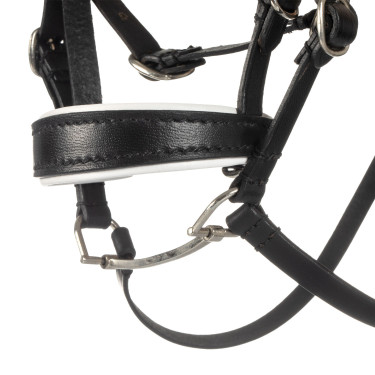 Brida de cuero Equestro con strass para caballo de juguete Negro Brida de cuero Equestro con strass para caballo de juguete Negro