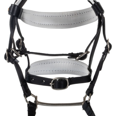 Brida de cuero Equestro con strass para caballo de juguete Negro Brida de cuero Equestro con strass para caballo de juguete Negro