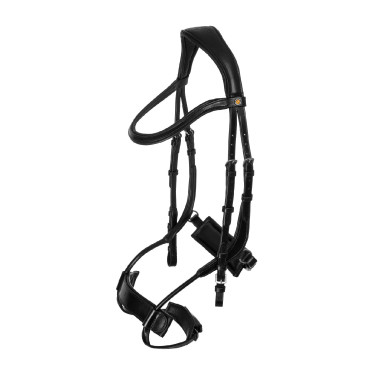 Brida Comfitec Equestro anatómica de cuero Negro