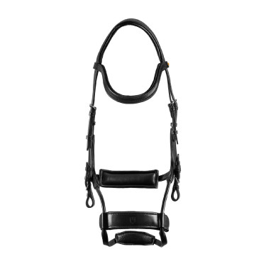 Brida Comfitec Equestro anatómica de cuero Negro