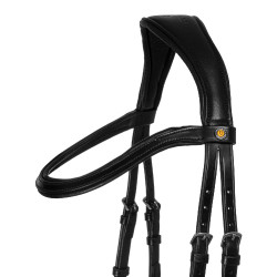 Brida Comfitec Equestro anatómica de cuero Negro