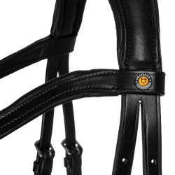 Brida Comfitec Equestro anatómica de cuero Negro