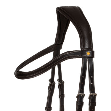 Brida anatómica de cuero para equitación Equestro Brida anatómica de cuero para equitación Equestro