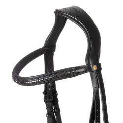 Brida inglesa Equestro negra de cuero Negro Brida inglesa Equestro negra de cuero Negro