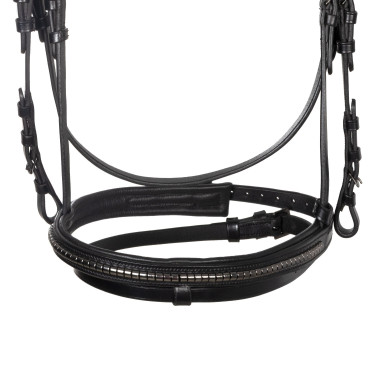 Brida inglesa Equestro negra de cuero Negro Brida inglesa Equestro negra de cuero Negro