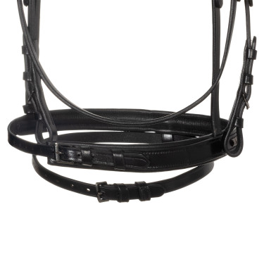 Brida inglesa Equestro negra de cuero Negro Brida inglesa Equestro negra de cuero Negro