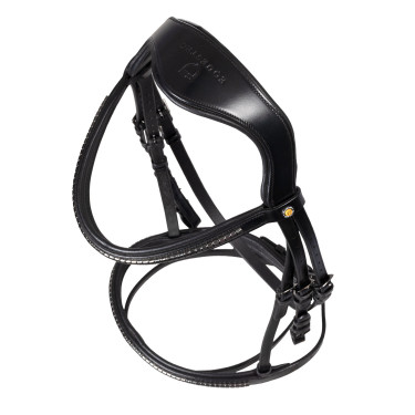Brida inglesa Equestro negra de cuero Negro Brida inglesa Equestro negra de cuero Negro