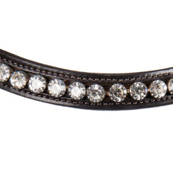Brida inglesa Equestro de cuero con strass nueva Marrón oscuro Marrón Brida inglesa Equestro de cuero con strass nueva Marrón oscuro Marrón