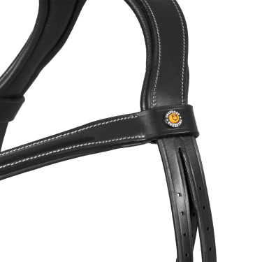 Brida anatómica Equestro con muserola curvada Negro