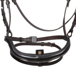 Brida anatómica de equitación Equestro con muserola curvada