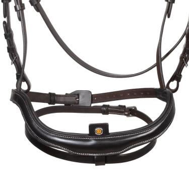 Brida anatómica de equitación Equestro con muserola curvada