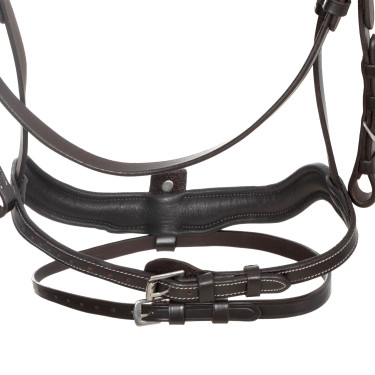 Brida anatómica de equitación Equestro con muserola curvada