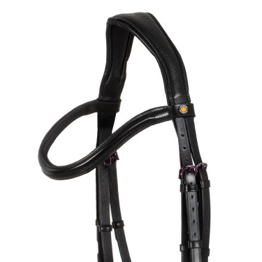 Brida anatómica Equestro de cuero Negro Brida anatómica Equestro de cuero Negro