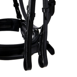 Brida de doma Equestro de cuero sin riendas Negro Brida de doma Equestro de cuero sin riendas Negro