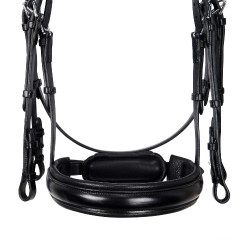 Brida de doma Equestro de cuero sin riendas Negro Brida de doma Equestro de cuero sin riendas Negro