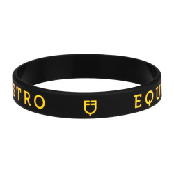 Pulsera de silicona Equestro Negro / amarillo