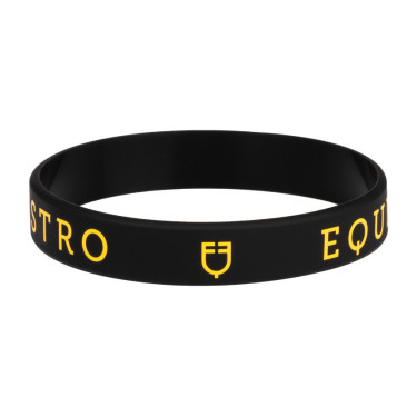 Pulsera de silicona Equestro Negro / amarillo