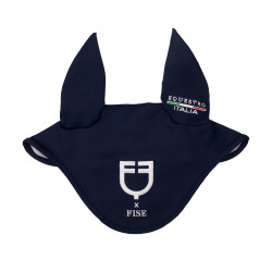 Gorro Equestro x FISE de tejido técnico Americana marina Azul marino