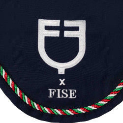 Capucha Equestro x FISE con ribete de bandera italiana Americana marina Azul marino Capucha Equestro x FISE con ribete de bandera italiana Americana marina Azul marino