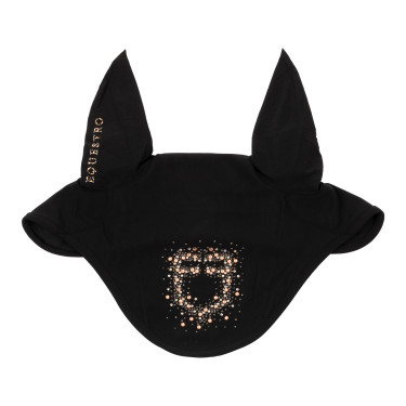 Bonete Equestro de tejido técnico con logotipo de strass Negro