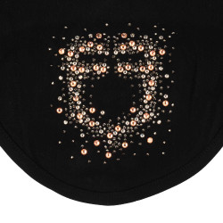 Bonete Equestro de tejido técnico con logotipo de strass Negro