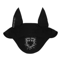 Bonete Equestro de tejido técnico con logotipo de strass Negro