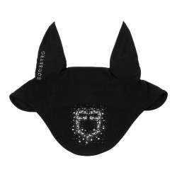 Bonete Equestro de tejido técnico con logotipo de strass Negro / negro