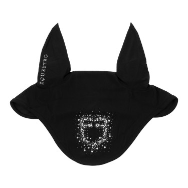 Bonete Equestro de tejido técnico con logotipo de strass Negro / negro