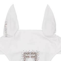 Bonete Equestro de tejido técnico con logotipo de strass Blanco Bonete Equestro de tejido técnico con logotipo de strass Blanco