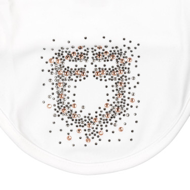 Bonete Equestro de tejido técnico con logotipo de strass Blanco Bonete Equestro de tejido técnico con logotipo de strass Blanco