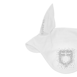 Bonete Equestro de tejido técnico con logotipo de strass Blanco / blanco