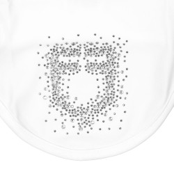 Bonete Equestro de tejido técnico con logotipo de strass Blanco / blanco