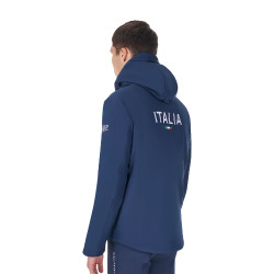 Chaqueta impermeable hombre Equestro x FISE Americana marina Azul marino