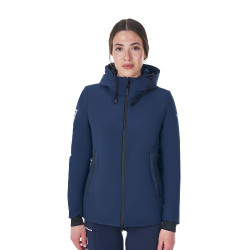 Chaqueta impermeable de mujer Equestro x FISE Americana marina Azul marino