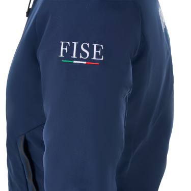 Chaqueta impermeable de mujer Equestro x FISE Americana marina Azul marino